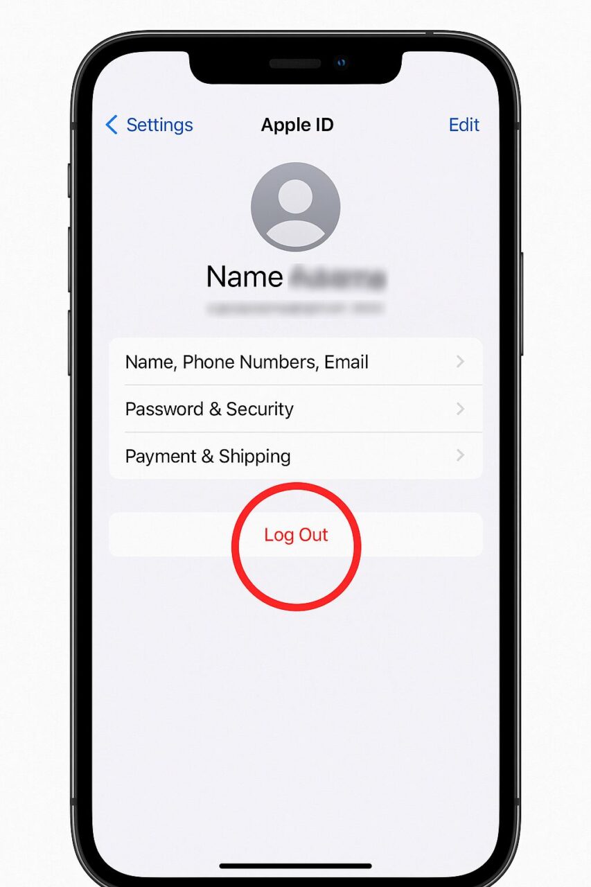 Log Out & Login