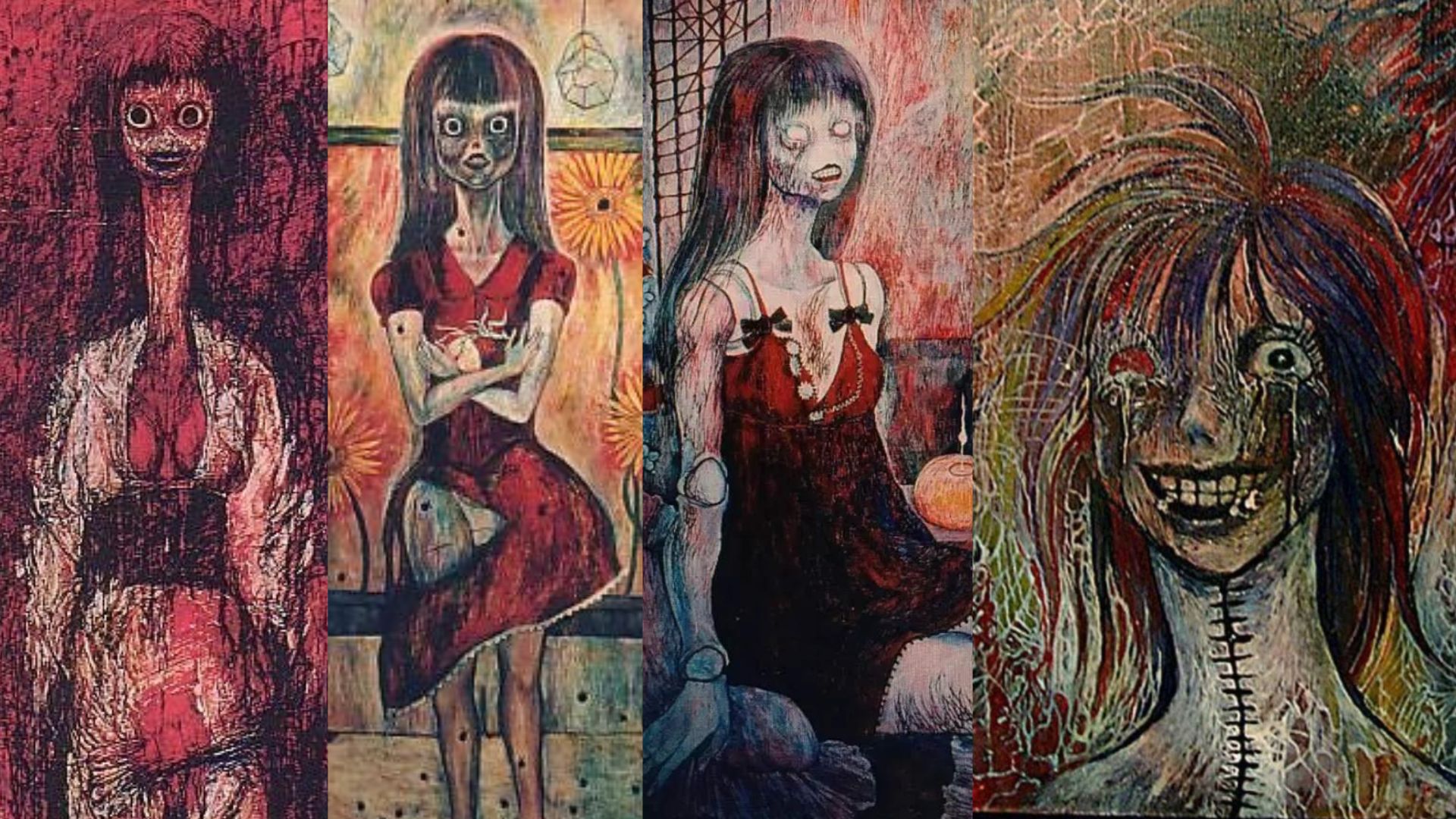 Top 10 Dark & Most Disturbing Paintings by Yuko Tatsushima